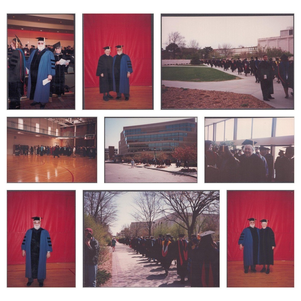 Vintage 1990s Color Photo Lot Graduation Commencement Faculty Regalia (9)